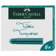 Faber-Castell 185509 Recambio de bolígrafo Turquesa 6 pieza(s)
